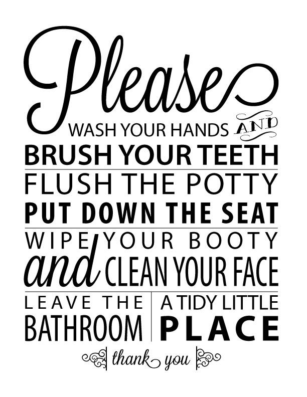 Printable Bathroom Quotes Printable Templates