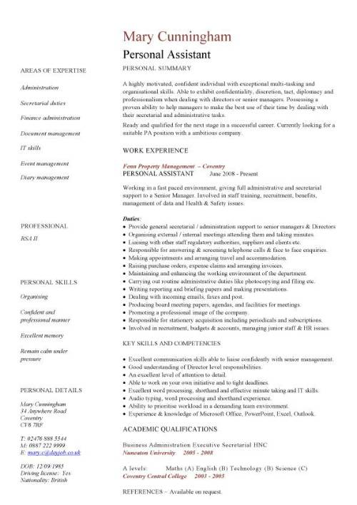 Personal statement examples for midday assistant image