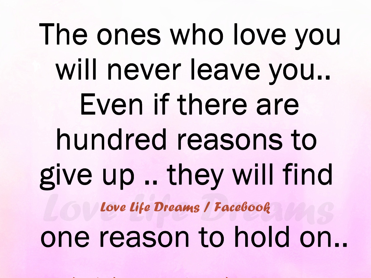 Never Give Up On Something You Love Picture Quotes