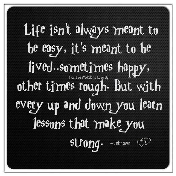 Life Isnt Always Easy Quotes. QuotesGram