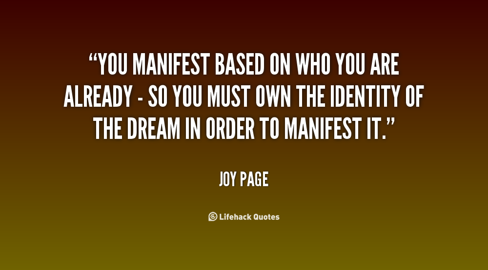 manifest quotes