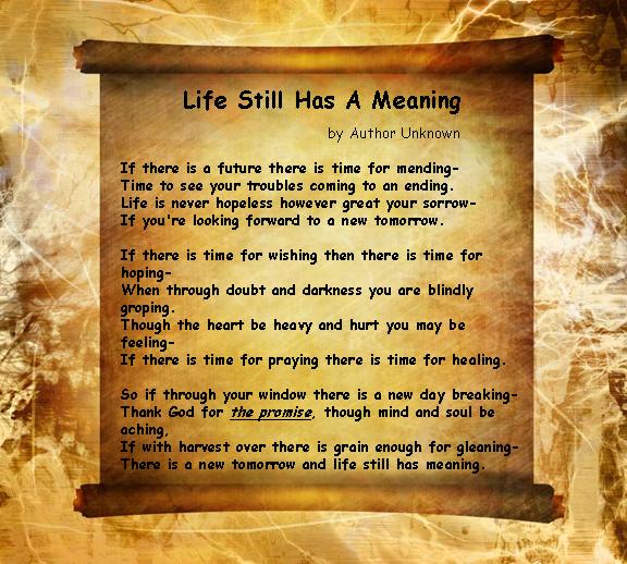 Poems about life inspirational 10 Of