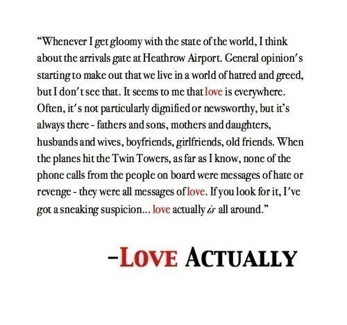Love Actually Is All Around Quote Love Is All Around Quotes. Quotesgram