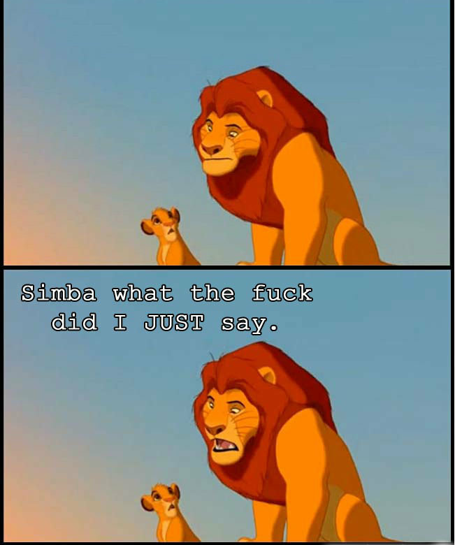 Simba Funny Quotes.