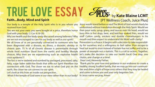 simple essay about love
