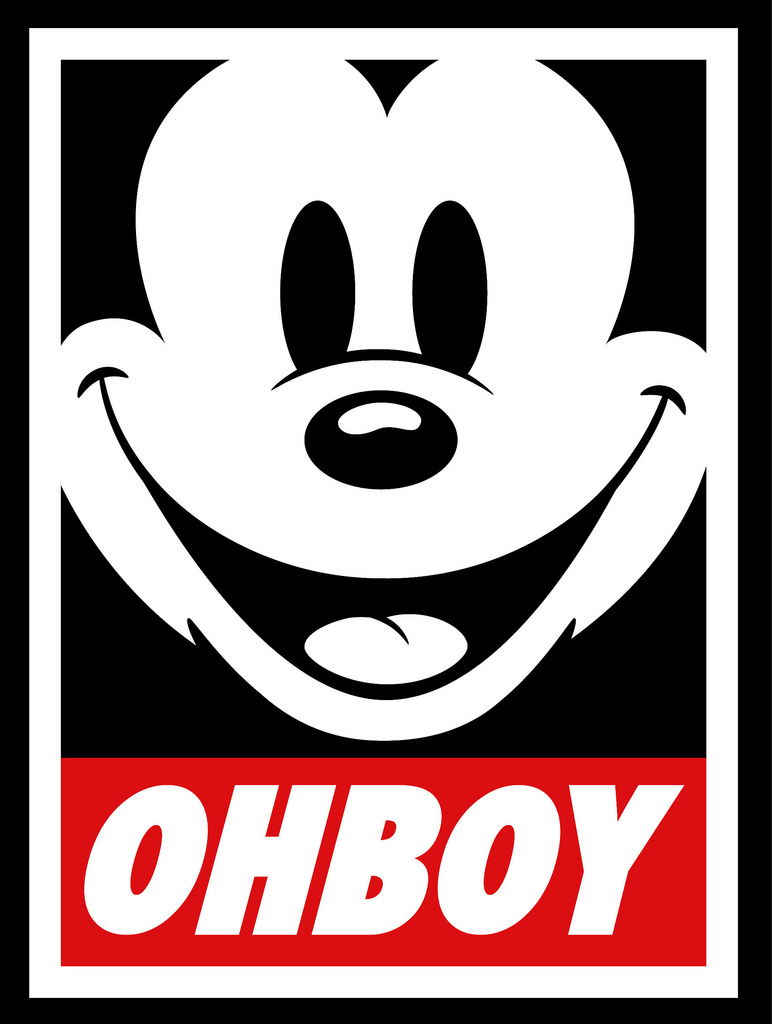 mickey mouse hands obey