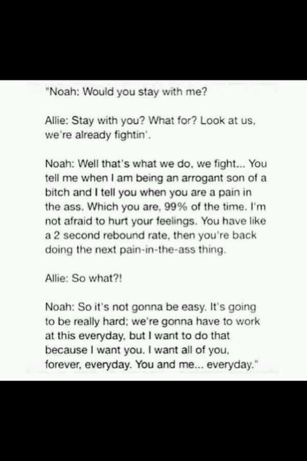 The Notebook We Fight Quote Fighting The Notebook Quotes. Quotesgram