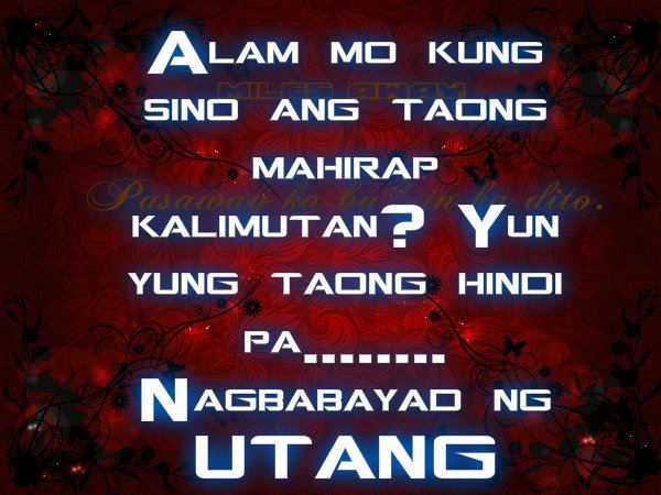Utang Na Loob Quotes Tagalog. QuotesGram