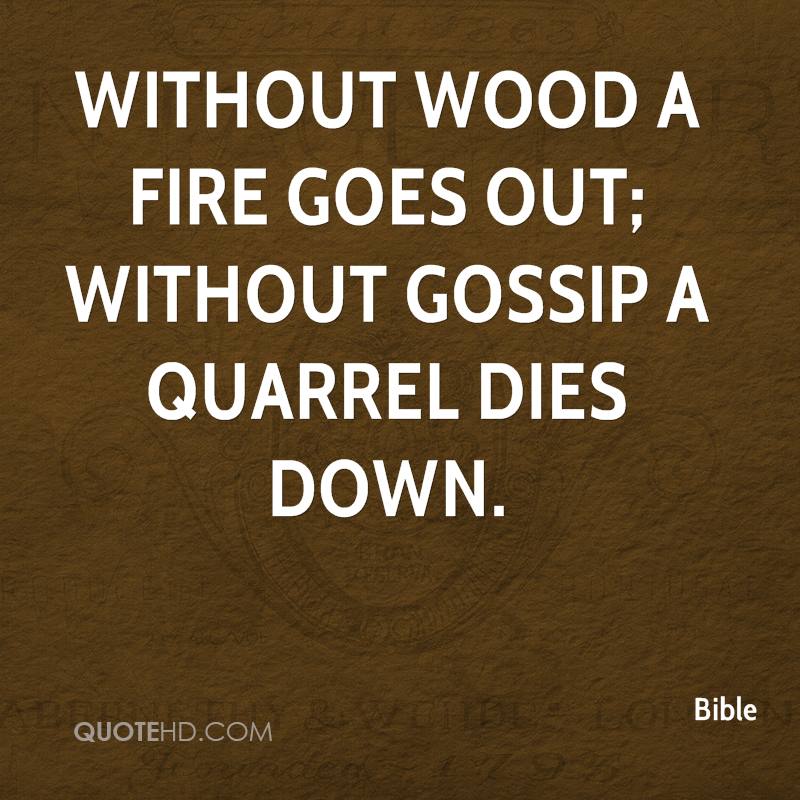 Bible Quotes About Gossip. QuotesGram