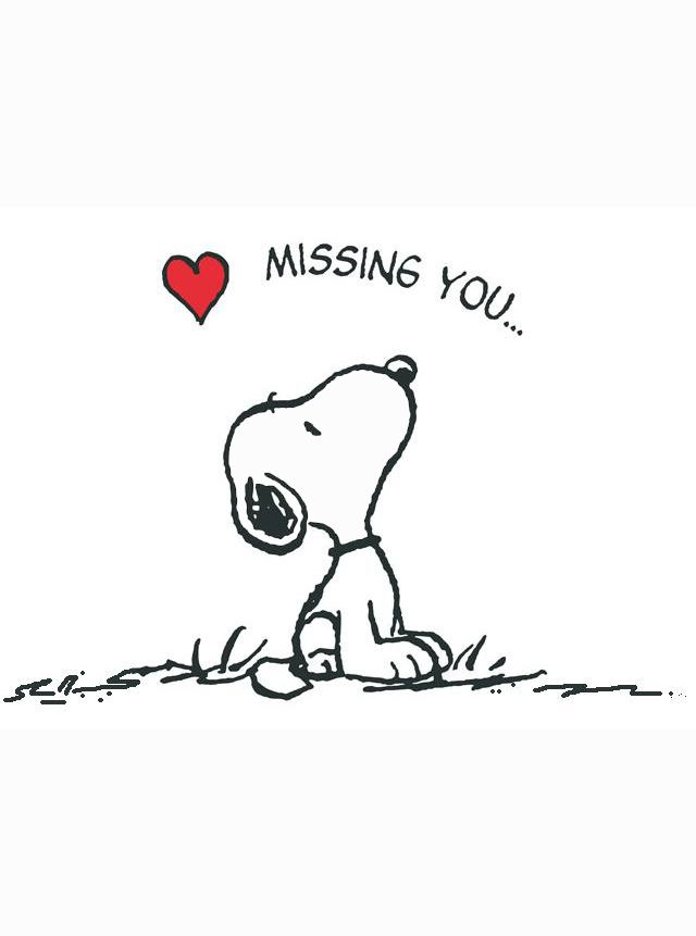 snoopy missing you