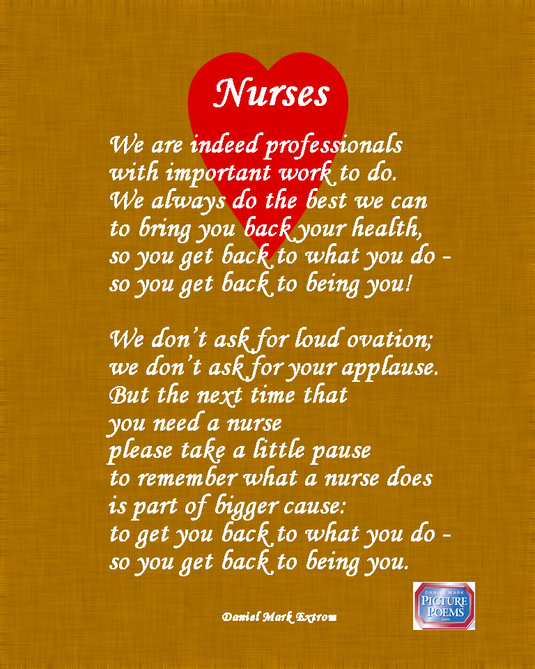 Nurses always make you feel better