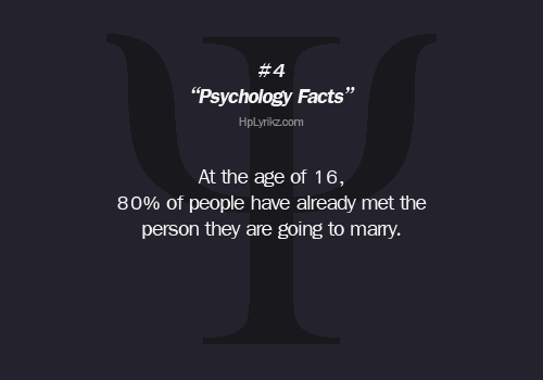 psychological facts about life