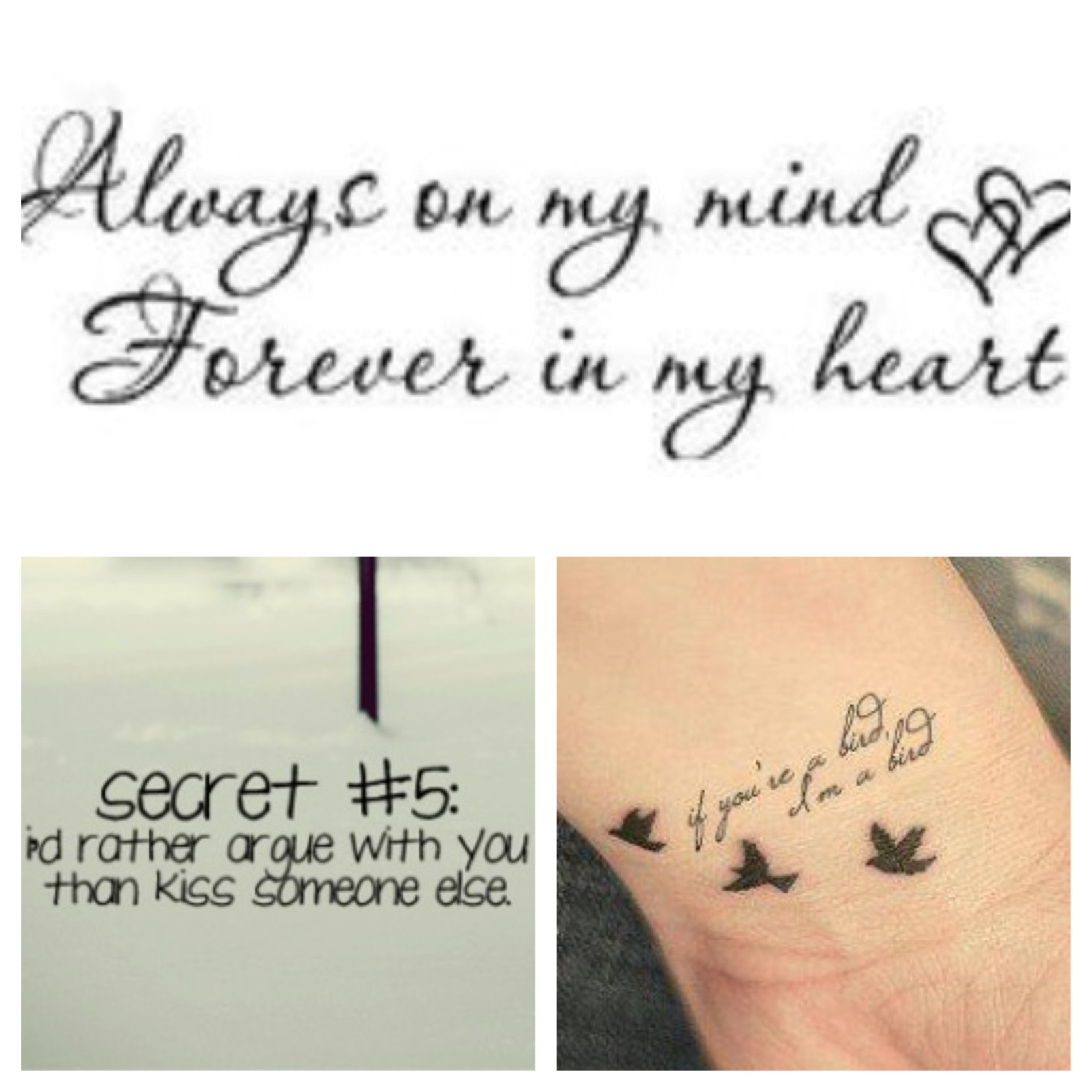Couple quote tattoos