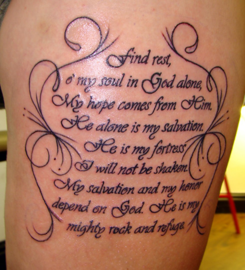 Tattoo Scriptures Quotes Quotesgram