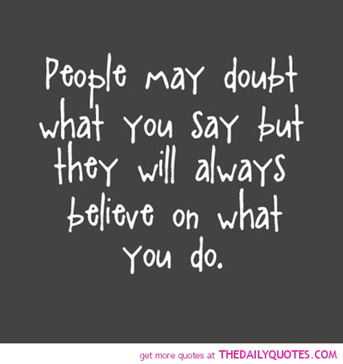 quotes on people doubting quotesgram