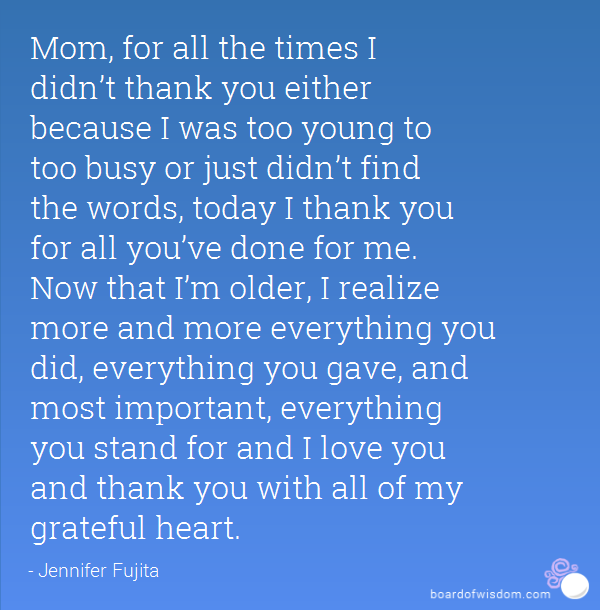 Mom Appreciation Quotes Quotesgram