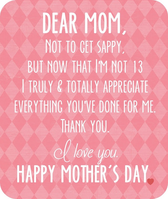 Thank You Mom Quotes. QuotesGram