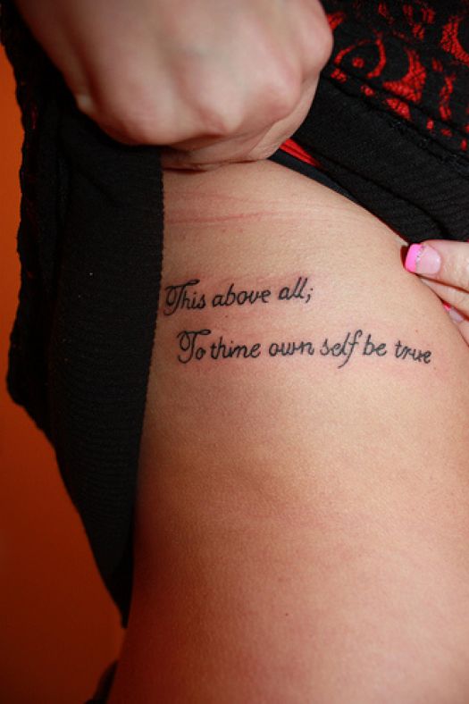 Stay True To Yourself 3  Girly tattoos Stay true tattoo Tattoos