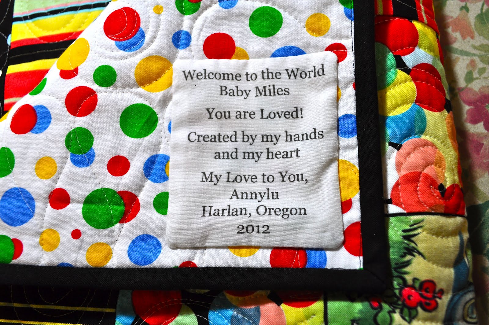 Baby quilt label quotes quotesgram