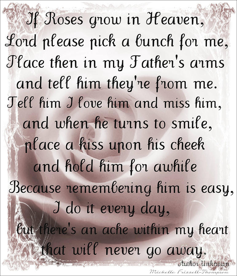 first father's day in heaven poems