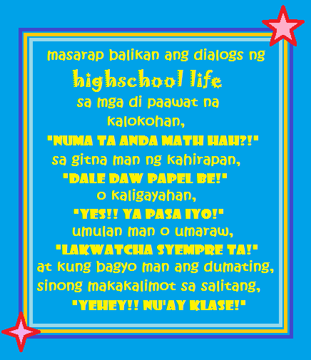 quotes about school life and friends tagalog