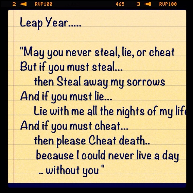 Quotes About Leap Year Quotesgram