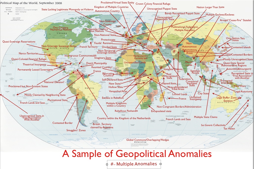 Geopolitical Map Of The World