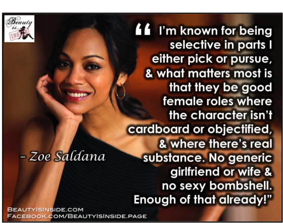 Zoe Saldana Quotes. QuotesGram