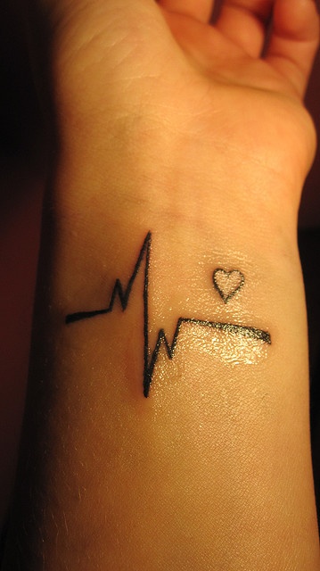 Tattoo Ideas  Inspiration  Heartbeat Tattoo  MENSTATTOOIDEAS
