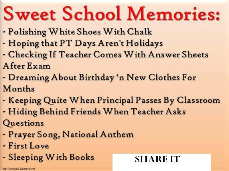 my school days memories essay