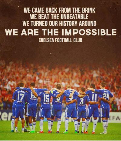 chelsea football fc champions quotes league team club soccer impossible championship blue fans quotesgram wallpaper winners fan ak0 victory always