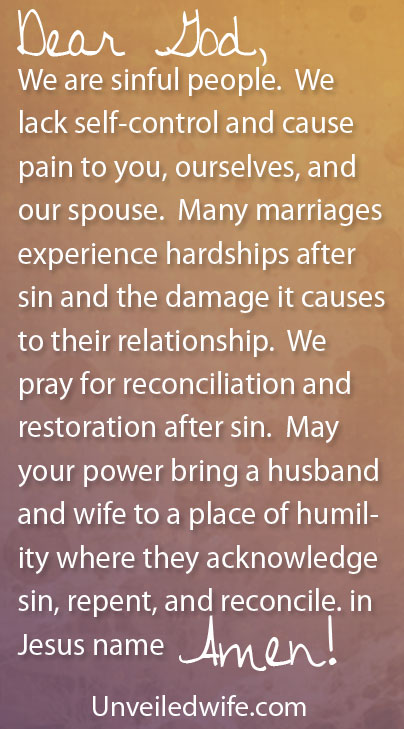 Prayers for marriage restoration after divorce