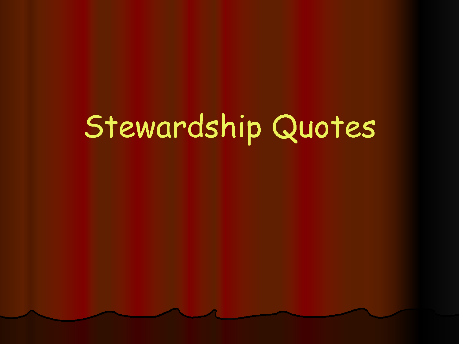 Stewardship Christian Inspirational Quotes. QuotesGram