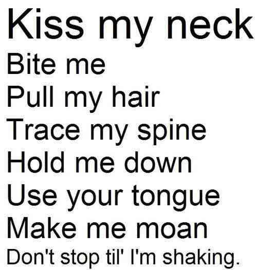 Boyfriend my my when neck kisses What Does