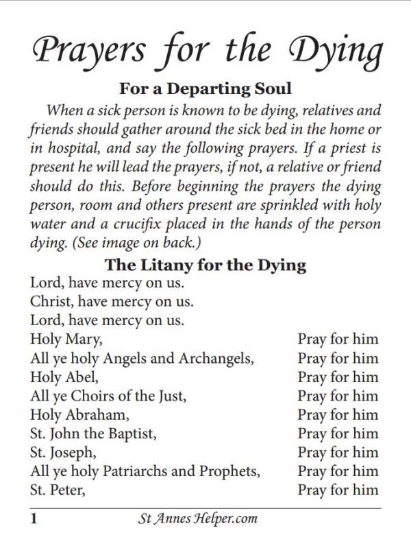 Реферат: Death And Dying In A Prayer For
