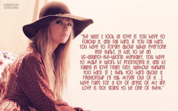 Inspirational Quotes From Taylor Swift. QuotesGram