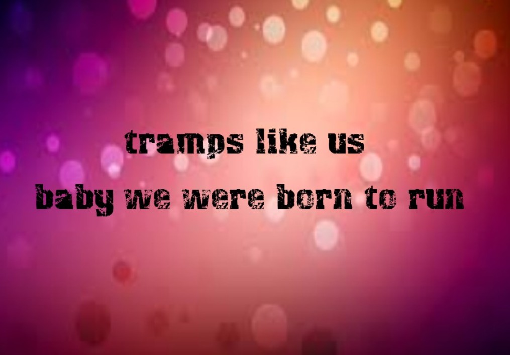 We take care of our own. Bruce Springsteen