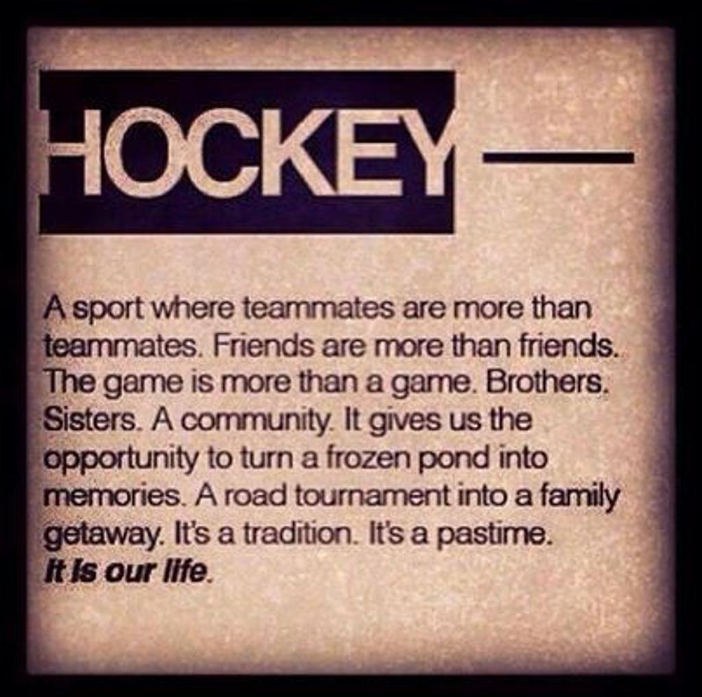 Inspirational Quotes For Hockey Players. QuotesGram