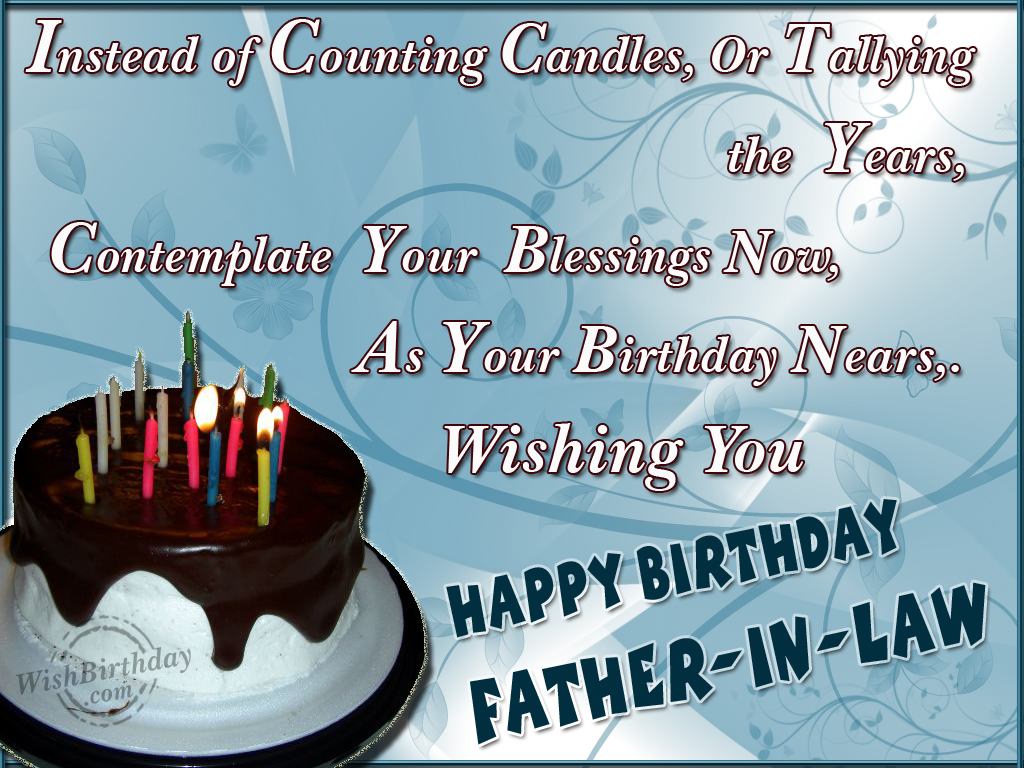 Father In Law Birthday Quotes Quotesgram
