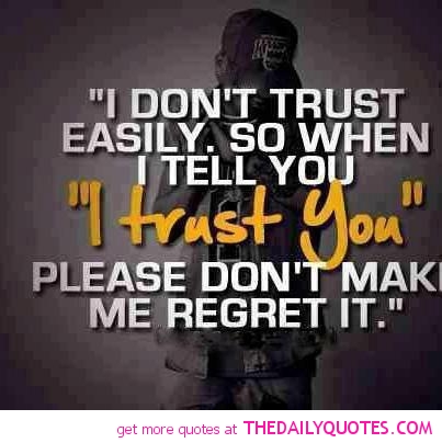 Trust i not why people do Why Is