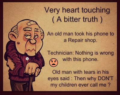 you ___ take care of your parents