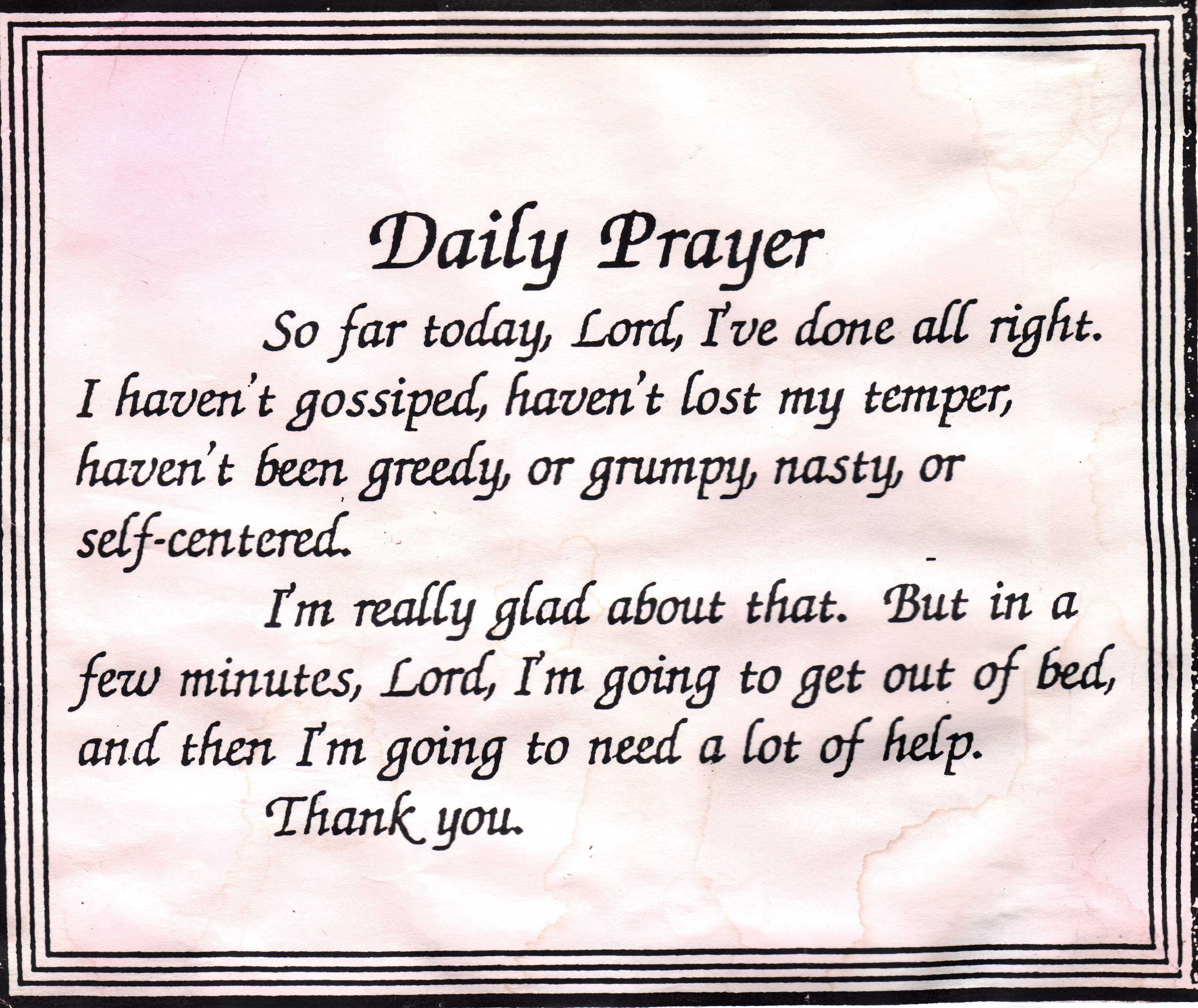 Daily Prayer Quotes QuotesGram