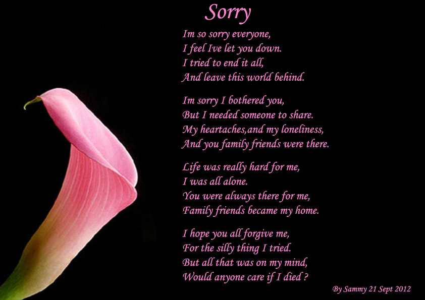 Sorry Mom Poems Quotes Quotesgram