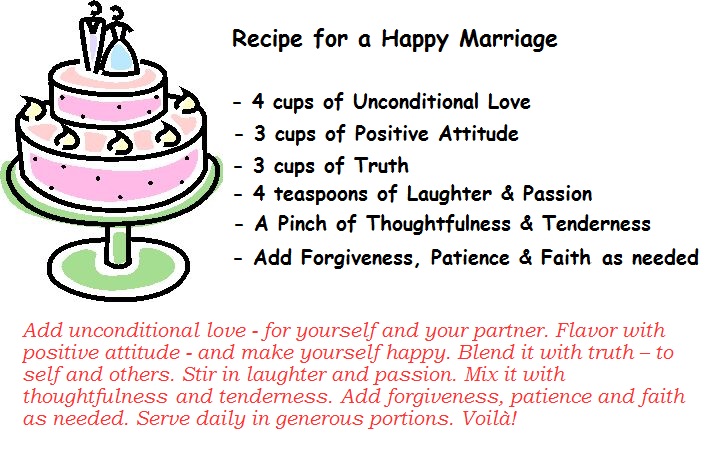 Recipe For A Good Marriage Quotes. QuotesGram