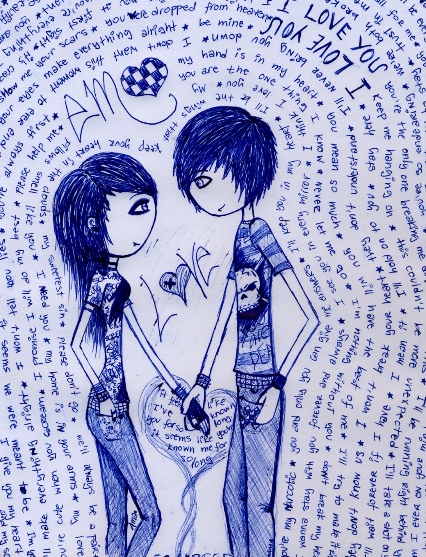Emo Picture Drawing - Drawing Skill