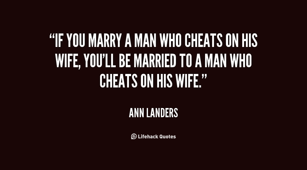 Cheats On His Wife