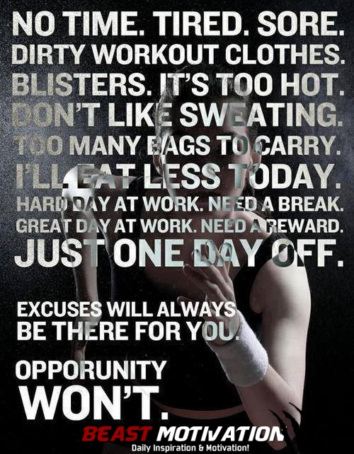 Motivational Quotes About Excuses. QuotesGram