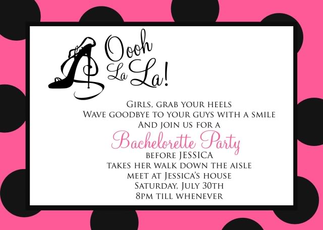 How To Word Bachelorette Party Invitations 8