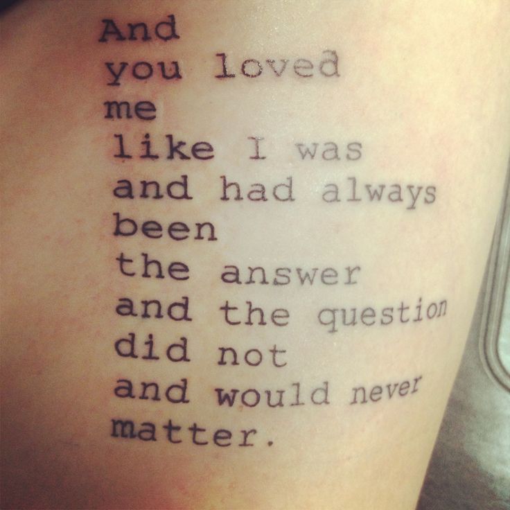 23 Epic Literary Love Tattoos