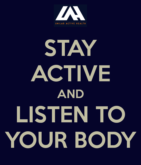Stay active quote